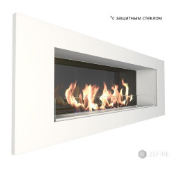 Биокамин ZeFire Elliot 1200 белый со стемалитом